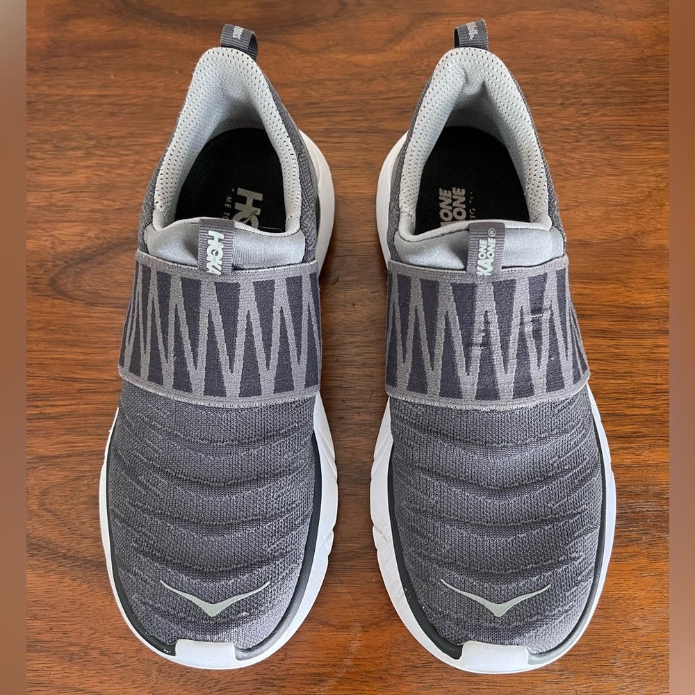 Hoka One One Women’s Hupana  Slip-On Gray Athletic Sneakers